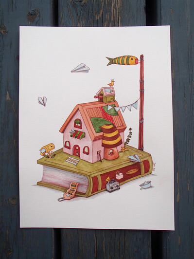 The Addendum Watercolor (8" x 10") $160