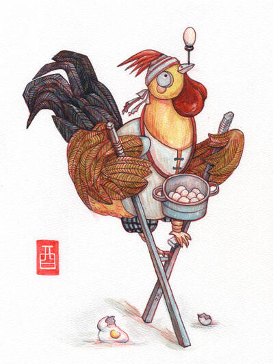 The Striver Watercolor (8" x 10") $180